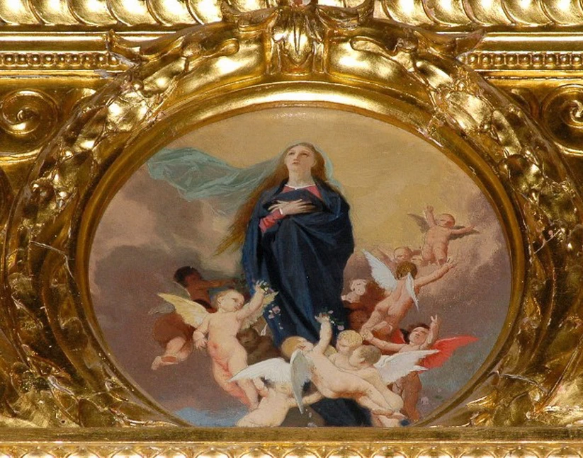 Ancona con Madonna e Santi - Assunzione di Maria al cielo